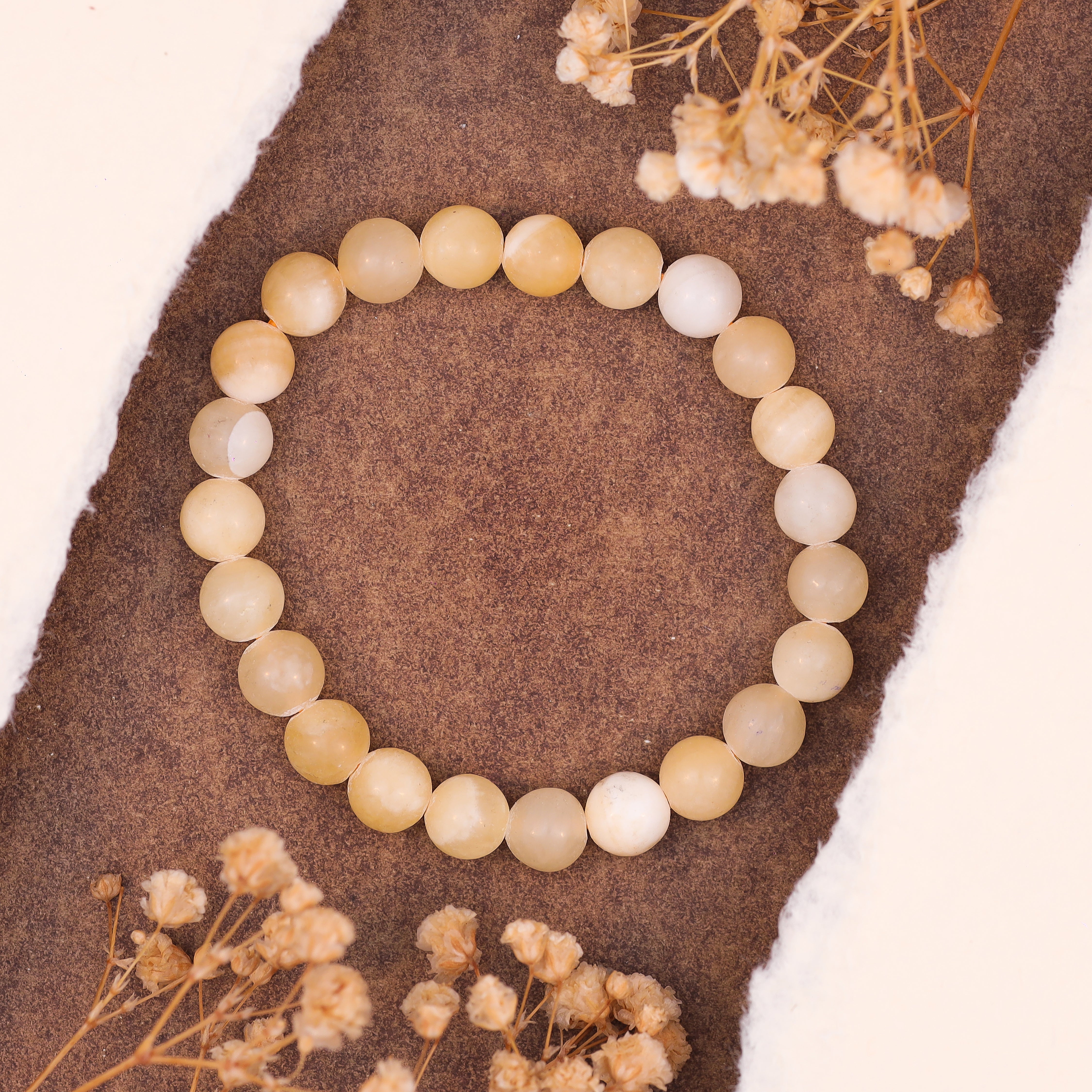 Yellow Calcite Stone Bracelet