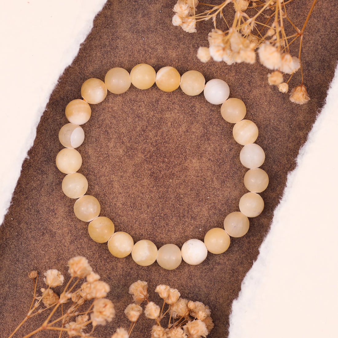 Yellow Calcite Stone Bracelet