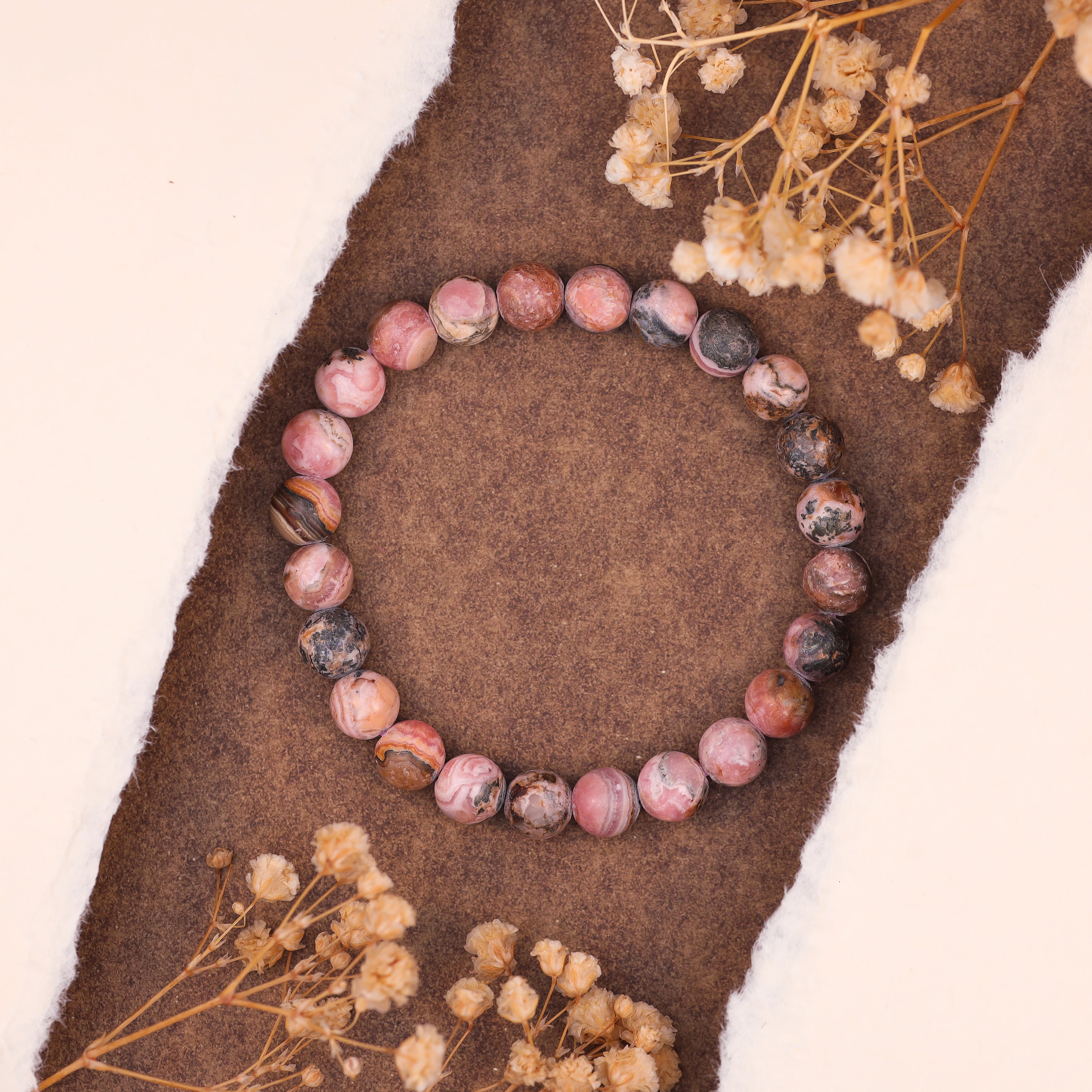 Rhonochrosite Stone Bracelet