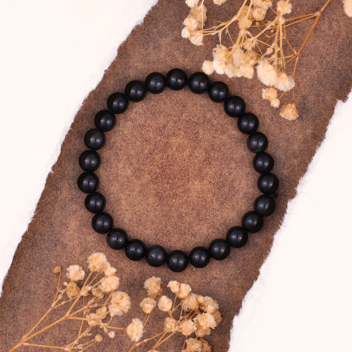 Black Obsidian Stone Bracelet