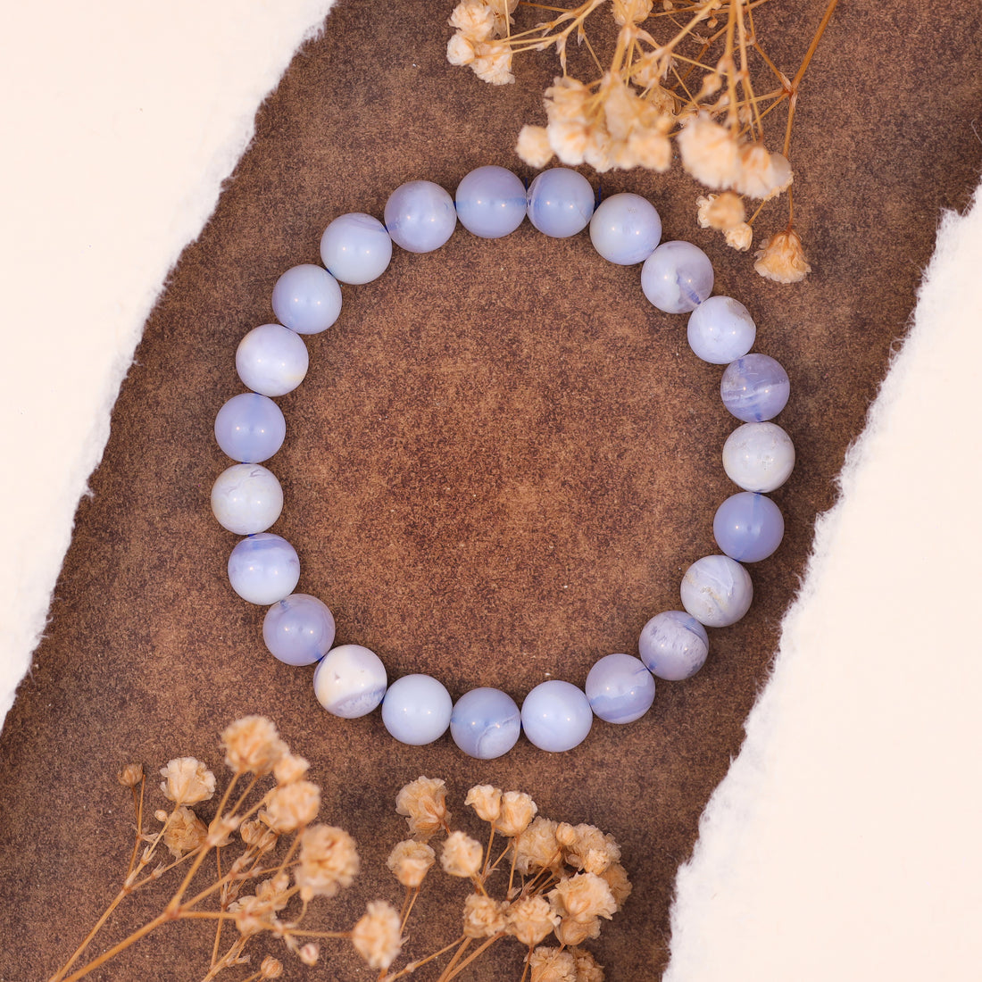Blue Lace Agate Stone Bracelet