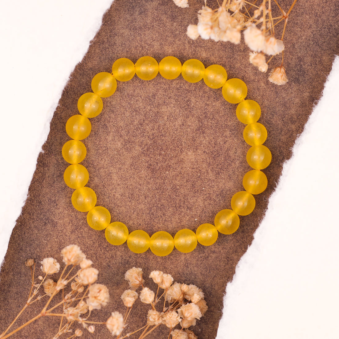 Yellow Jade Stone Bracelet