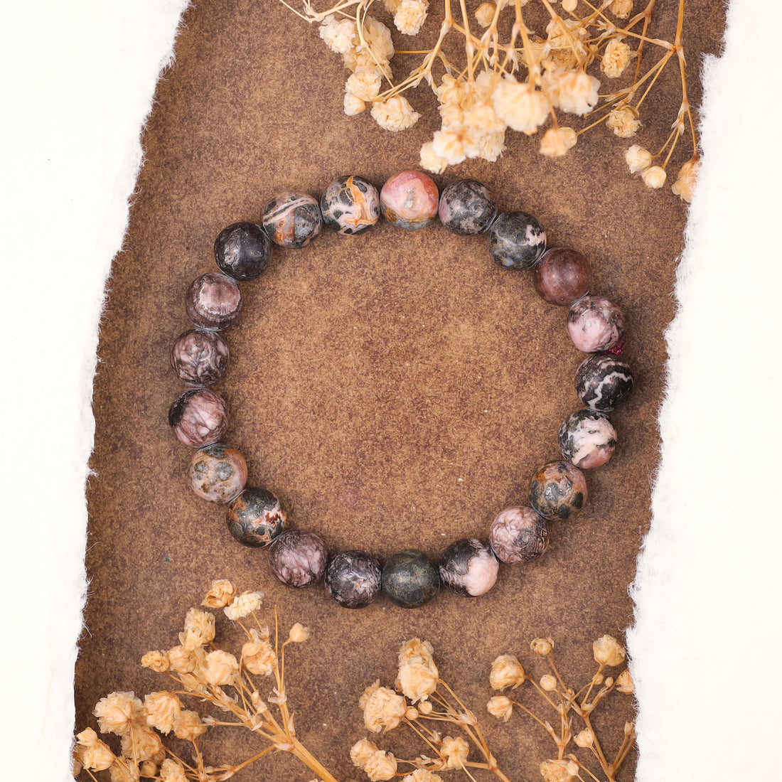 Rhodonite Stone Bracelet