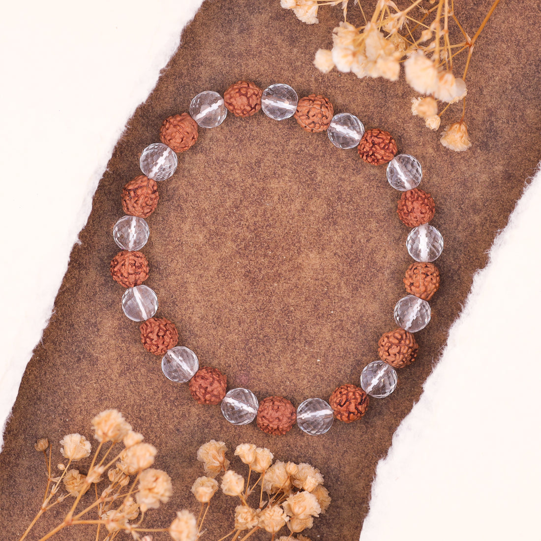 Rudraksha Crystal Stone Bracelet