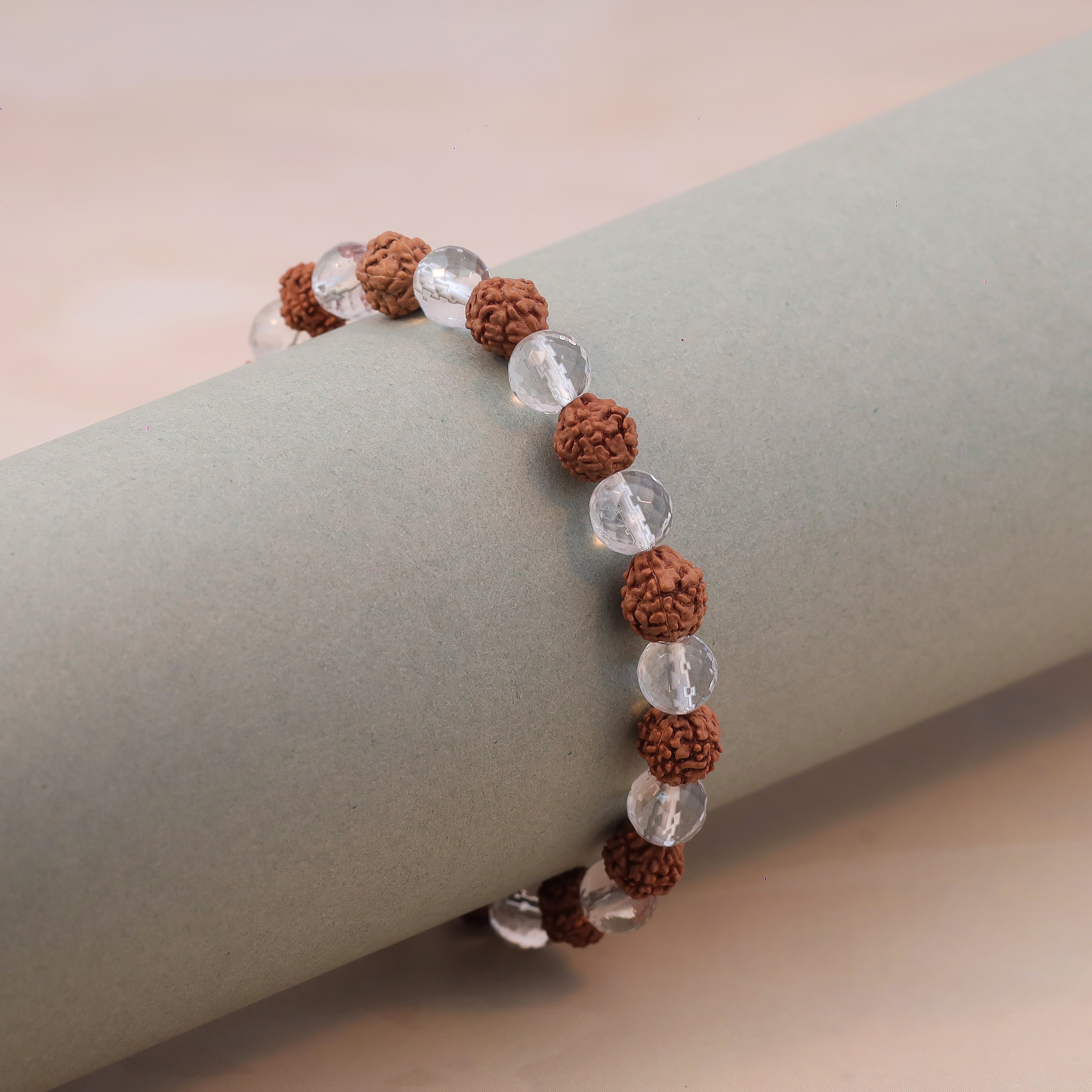 Rudraksha Crystal Stone Bracelet