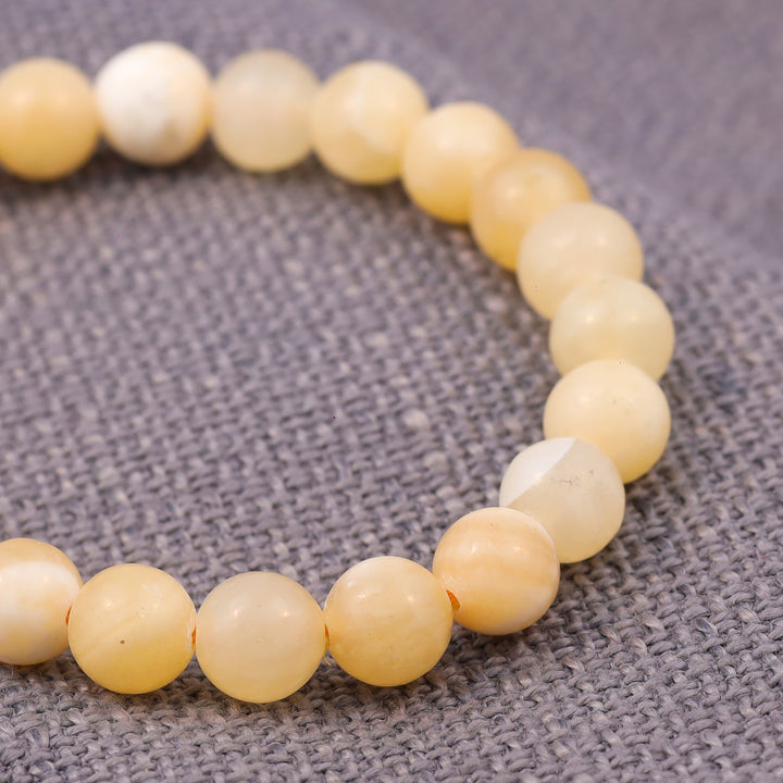 Yellow Calcite Stone Bracelet