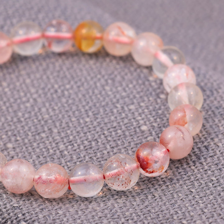 Fire Agate Stone Bracelet