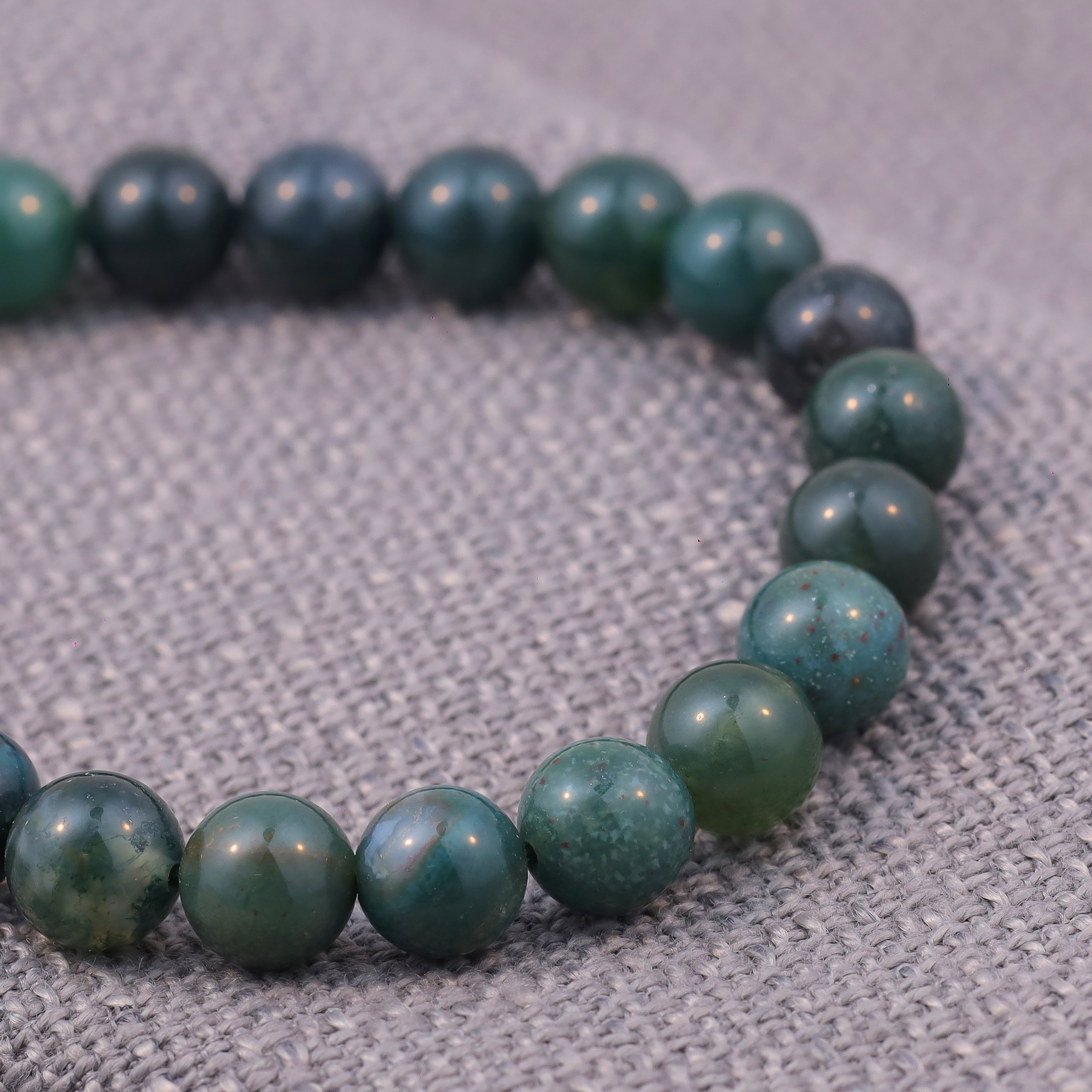 Moss Agate Stone Bracelet