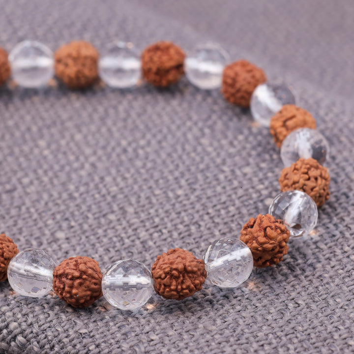 Rudraksha Crystal Stone Bracelet