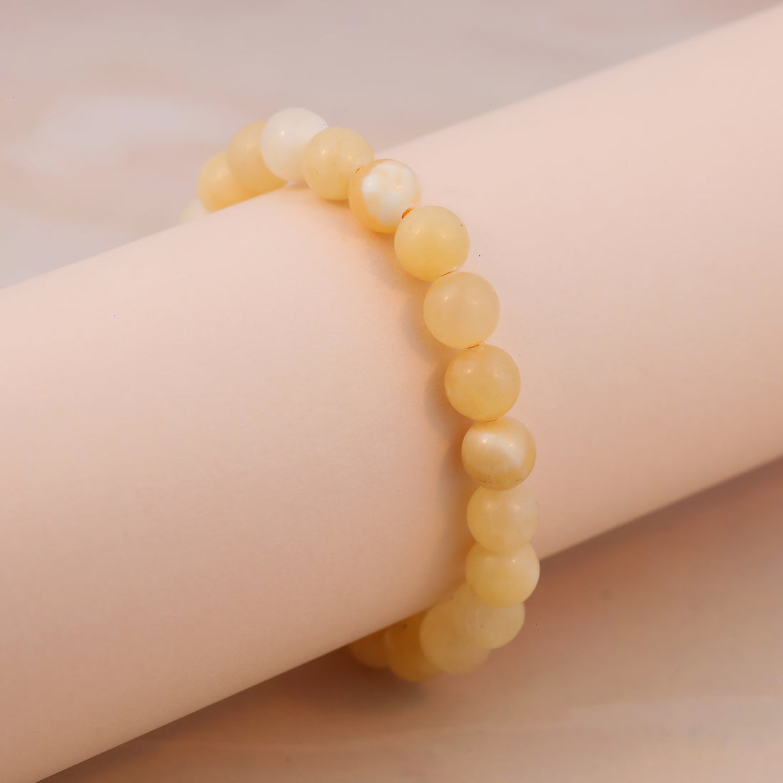 Yellow Calcite Stone Bracelet