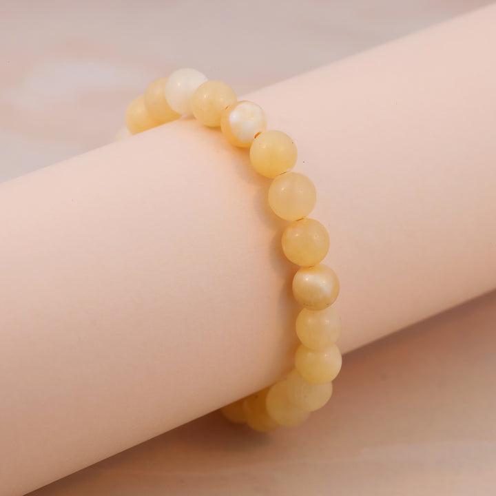 Yellow Calcite Stone Bracelet